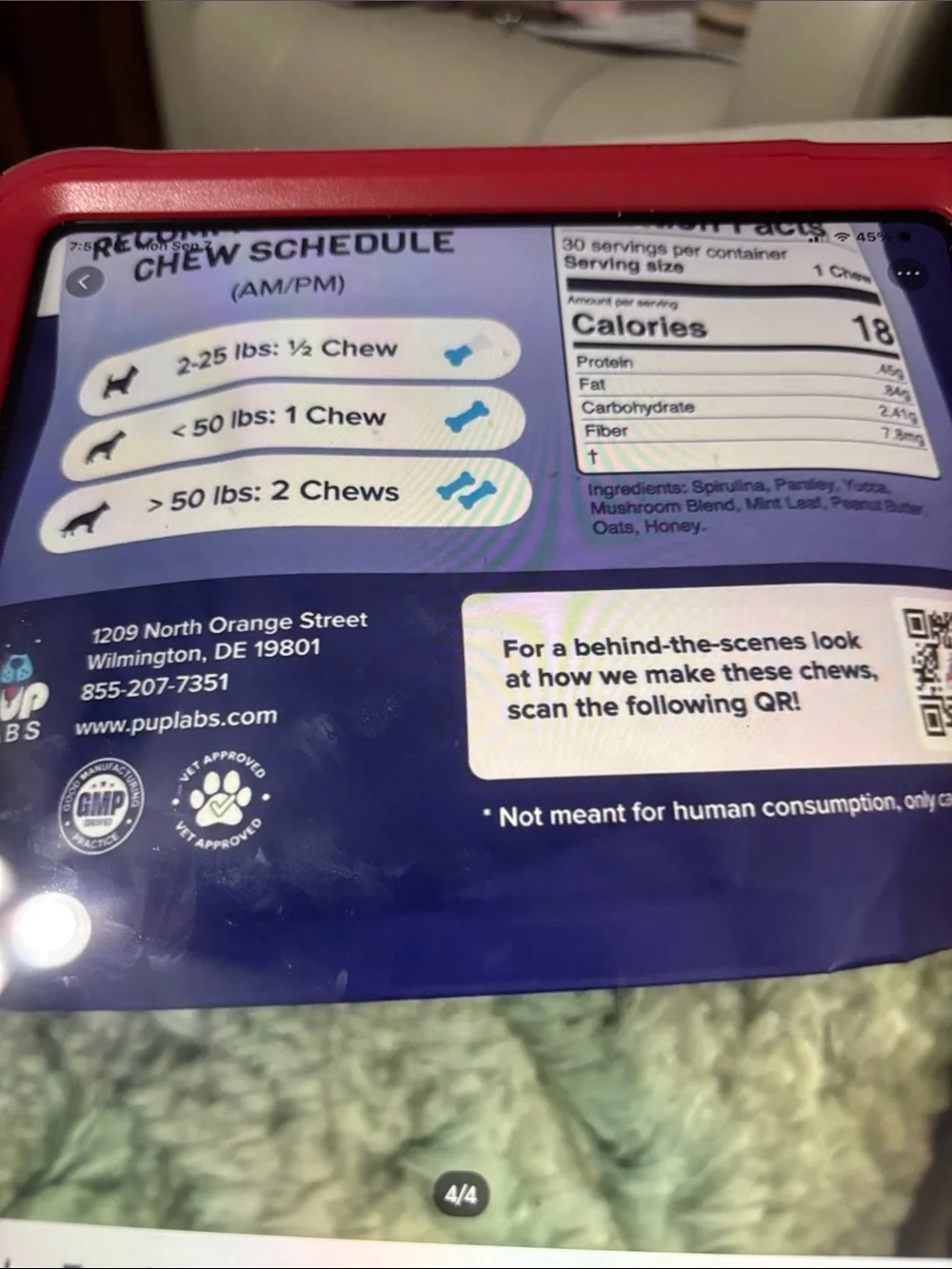 Pup Labs 30 chews